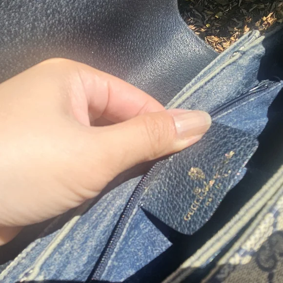 Gucci Gray Crossbody Bag **with Flaws** - Picture 6 of 9